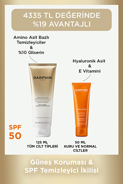 Darphin YÜKSEK GÜNEŞ KORUMASI & SPF TEMİZLEYİCİ İKİLİSİ