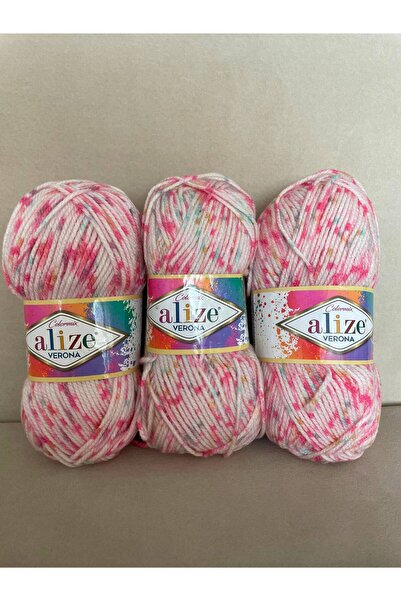 Ören Bayan Ebru Batik Pink Export Surplus Knitting Yarn Is the Price for 3 Pi...