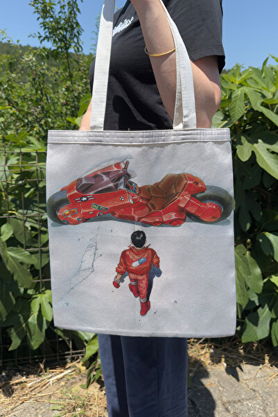 ZipZap Akira V1 Summer Winter Double Sided Canvas Print Tote Bag Anime Bag