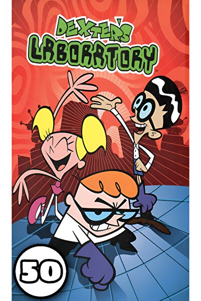 Cartoon Networt Coloring book, 50 illustrations Dexter's Laboratory, A4