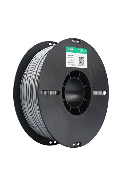 eSun Pla+Hs Gümüş Filament 1.75mm 1kg Plastik Makara Yüksek Hızlı
