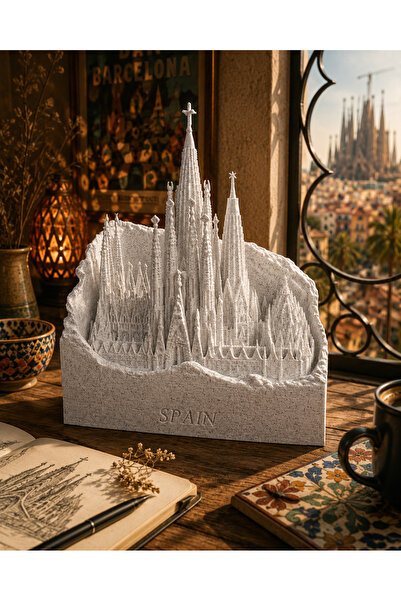 3Durak Dijital Üretim Merkezi Barcelona Sagrada Familia Mimari Maketi – Dekor...