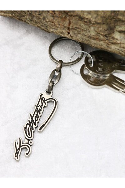 GARDENAUTO Kemal ataturk signature keychain metal