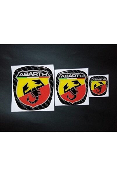 GARDENAUTO Fiat Doblo & Fiorino New Case Abarth Logo Set of 3