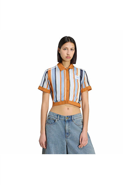 adidas Çok Renki Kadın Polo T-shirt CROPPED POLO KY8139
