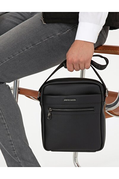 Pierre Cardin 01PC1052 Ανδρική μαύρη τσάντα ώμου