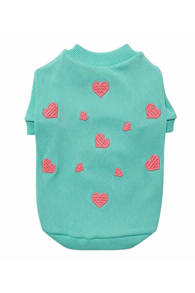 GedyCo Green Love Red Hearts Small Breed Dog Sweatshirt