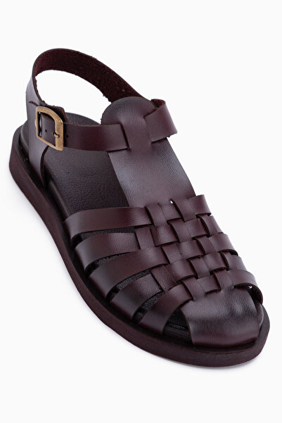 Limoya Lindy Burgundy Caged Women's Sandals