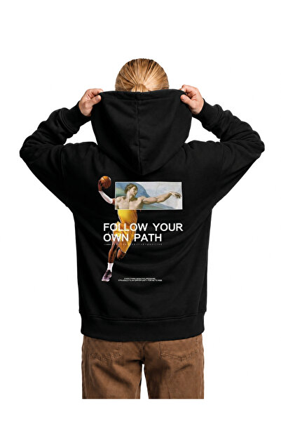 Grafftee Clothing Follow Your Own Path Printed Sweatshirt – Artistic Graphic ...