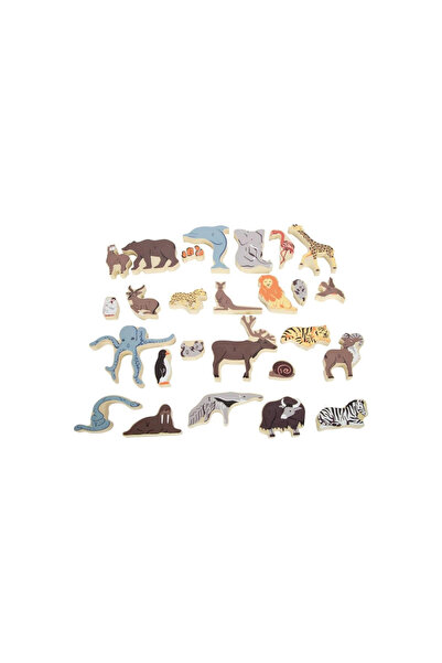 Small Foot Puzzle-uri din lemn cu alfabet și animale