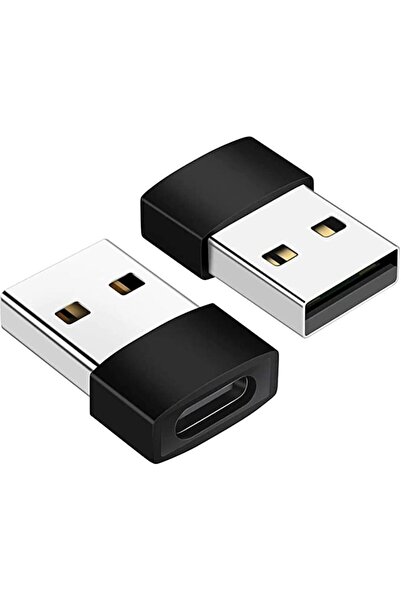 Generic URBAN (Pack of 2) USB-A Female to USB-C Male Adapter, Type C OTG Conv...