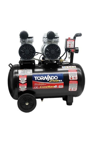 CRESMAN Κομπρεσέρ αέρος αθόρυβο tornado 250sl 50l 2hp