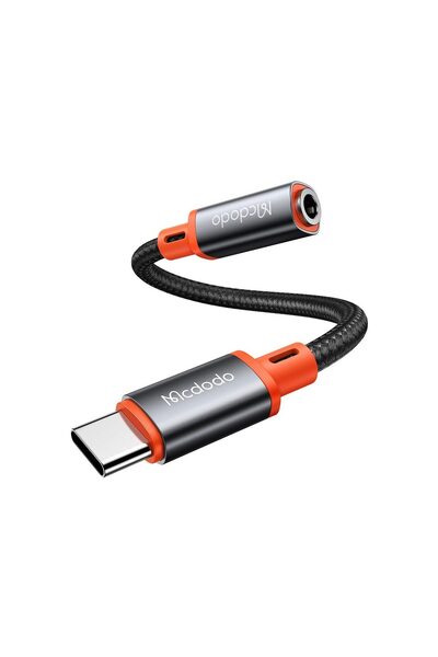 Mcdodo Adaptor Type-C la Jack 3.5mm Seria Castle 11cm Negru