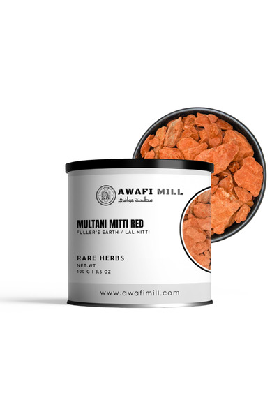 AWAFI MILL Fuller’s Earth 100g | Lal Multani Mitti | Natural Red Clay