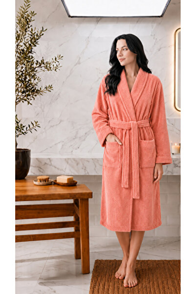 LUNA SACRA %100 Bambu Unisex Şal Yaka Yumuşak Yetişkin Bornoz