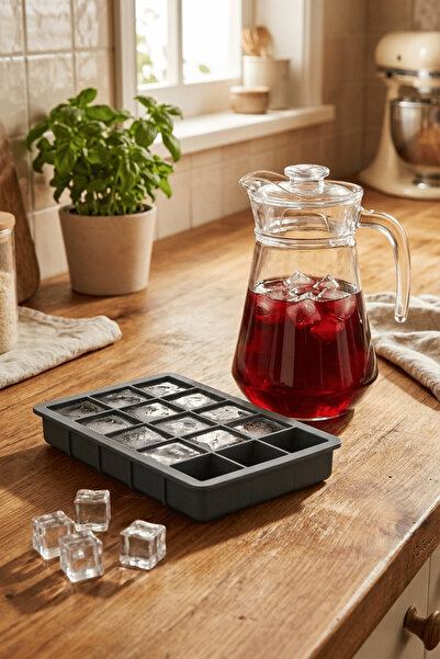 Mithra Life 15-Piece Standard Size Square Silicone Ice Mold Mit1341