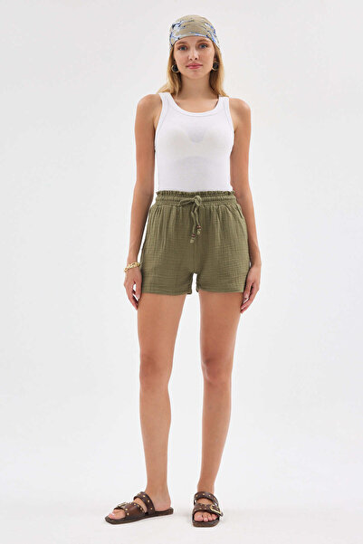 Heaven Ephesus Women's Muslin Mini Shorts