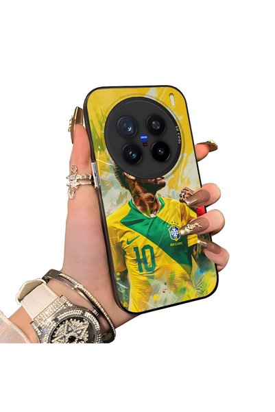 Hontinga حافظة هاتف Vivo X200 Pro متوافقة مع حافظة خلفية صلبة من السيليكون بت...