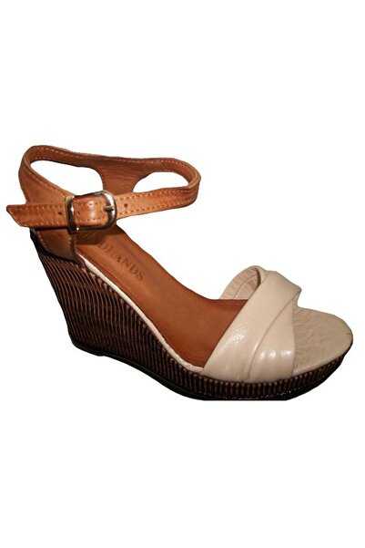 OEM Sanda comoda cu talpa ortopedica, culoare bej, model simplist