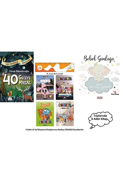 Nesil Yayınları 40 Geceye 40 Masal (Ciltli) Yavuz Bahadıroğlu ve Yeti Kitap B...