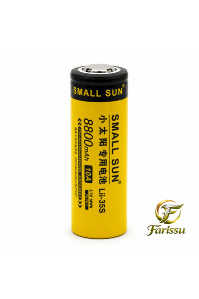 farissu Small Sun 26800 Şarj Edilebilir Pil 3.7V 8800mAh 10A Yüksek Performan...