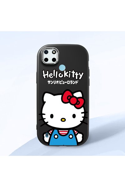 Hontinga Realme C21Y Compatible Case Camera Protector Black Silicone Couple P...