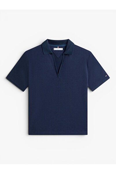 Tommy Hilfiger Kadın LYOCELL PIQUE OPEN-NK SS POLO WW0WW48720-THC1G