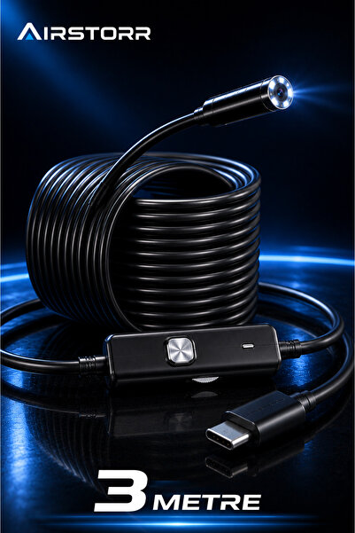Aırstorr 2MP 1080P Endoskop Kamera Yılan Kamera Type-C-Micro-USB-OTG IP67 Su ...