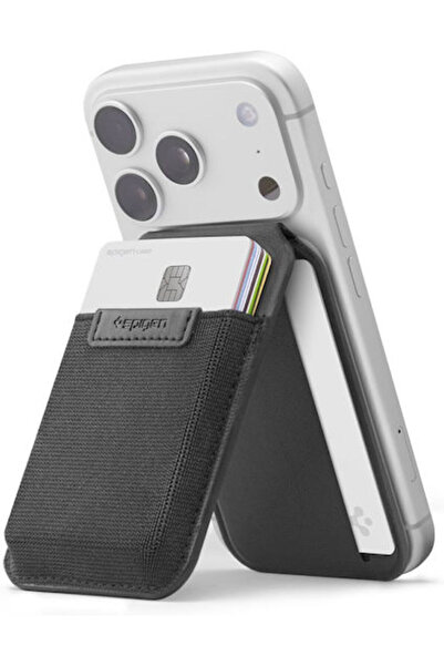 Spigen Θήκη Καρτών MagSafe Λεπτή Αναδιπλούμενη MagFit σε Μαύρο Χρώμα