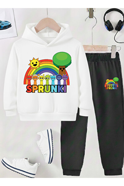 STİL-X ΠΑΙΔΙΚΟ ΣΕΤ ΦΟΡΜΑΣ ΜΕ ΣΤΑΜΠΑ SPRUNKI, ΜΑΛΑΚΟ ΥΦΑΣΜΑ ΜΕ ΛΙΑΝΙΚΗ ΥΦΗ, UN...