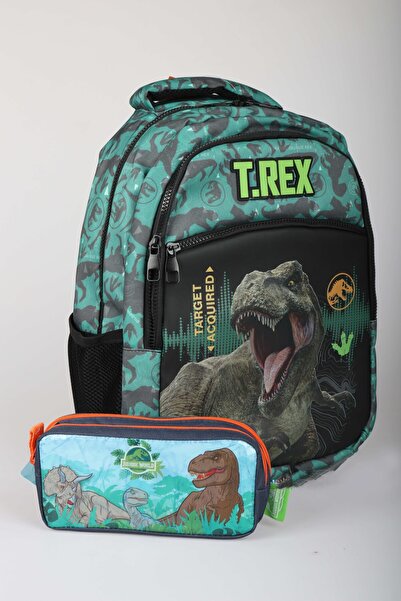 T-Rex x Dekomus "T-Rex Force Collection" Set de geantă pentru școală și creio...