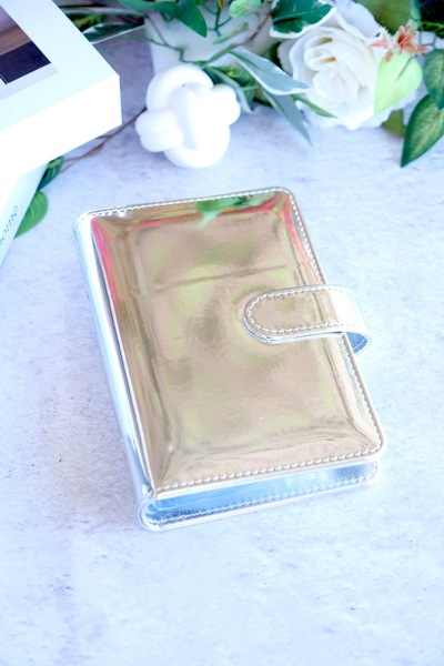 Mint Design Gümüş Aynalı Birikim Ajandası - Bütçe Planlayıcı Cüzdan - Gümüş M...