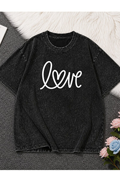 Pink Sky Unisex Oversize Vintage Washed Street Style Μόδα του δρόμου Βαμβακερ...