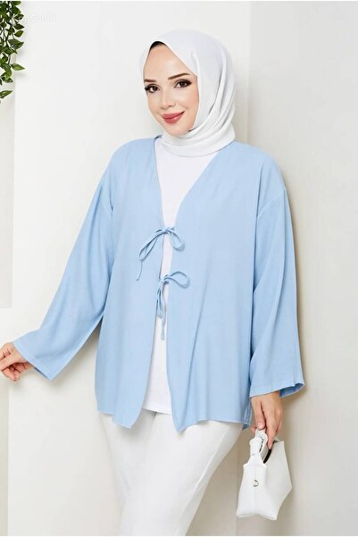 SAMSA Kiomono Bow Tie Kimono Hijab Tunic Oversize New Season Comfortable Fit