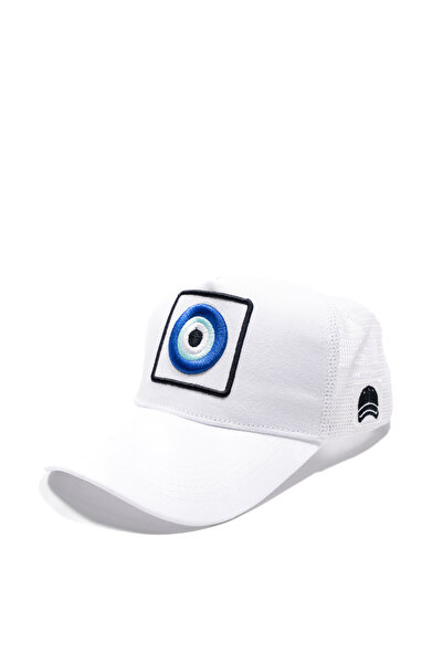 all hats قبعة سائق الشاحنة الشبكية بتفاصيل مطرزة من زخرفة نزار بونجو