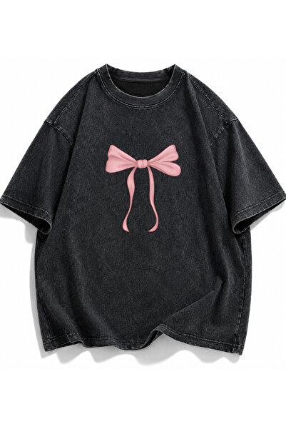 Pink Sky Unisex Oversize Vintage Washed Street Style Μόδα του δρόμου Βαμβακερ...