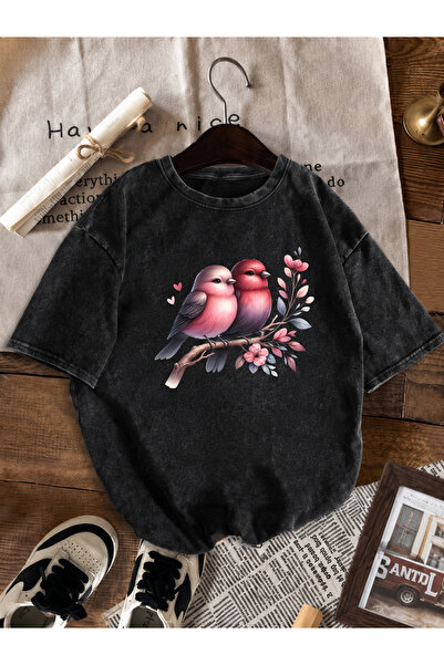 HOFFNUNG Unisex Oversize Vintage Washed Street Style Street Fashion Cotton Co...