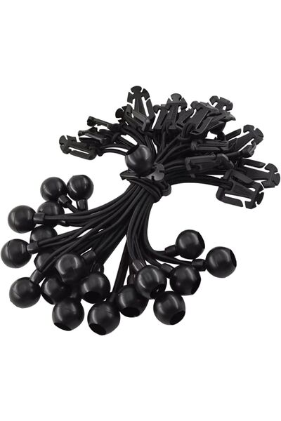 OEM 20 bucăți chingi elastice de ancorare, rezistente, negre, 25 cm