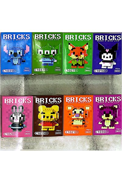 DZ Bricks pixel karakterli mini lego 2 Li