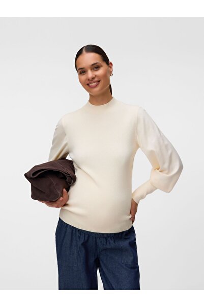 Vero Moda Maternity Strickpullover Normal geschnitten Rundhals Pullover