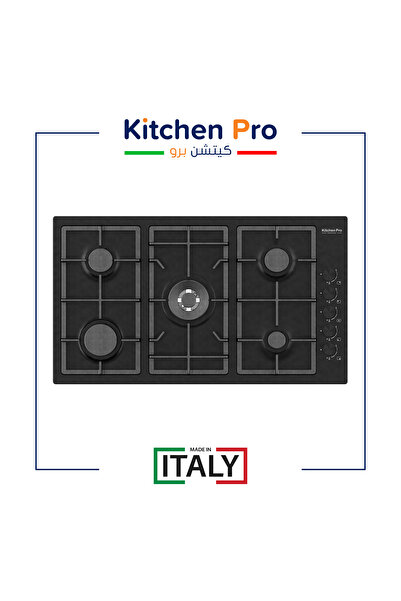 Dec Kitchenpro مسطح غاز Kitchen Pro بلت إن 5 شعلات أسود شبك HD مفاتيح جانبية ...
