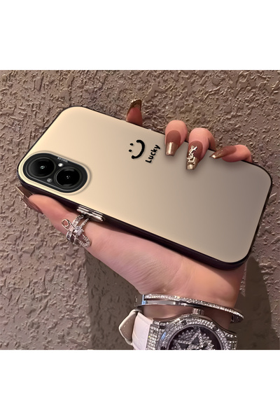 CHICASELUX حافظة Realme C67 4G المتوافقة مع شبكة الجيل الرابع، مزينة بوجه مبت...