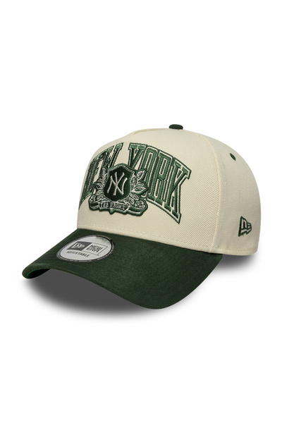 NEW ERA Cap MLB New York Yankees Suede 9FORTY E-Frame Adjustable Cap Cream & ...