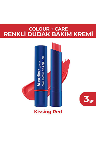 Vaseline Colour Care Renkli Dudak Bakım Kremi Kissing Red 3 gr