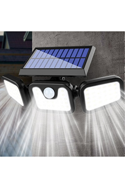 gaman 3 Kanatlı Solar LED Duvar Lambası Hareket Sensörlü 3 Modlu