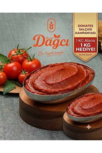 İBRAHİM DAĞCI BAHARATLARI DOMATES SALÇASI (GÜNEŞ KURUTMASI 1 KG ALANA + 1 KG ...