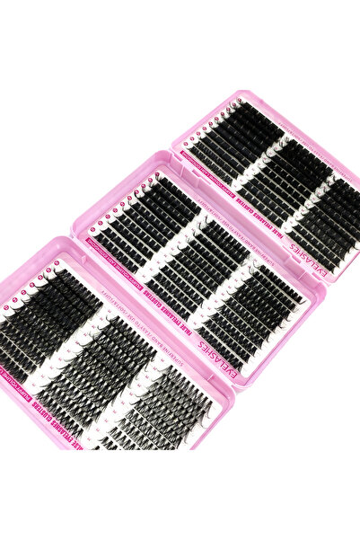 Choice7 رموش صناعية D 90rowsCY-F 30P-200P 45rows 880، تمديدات رموش عنقودية 10...