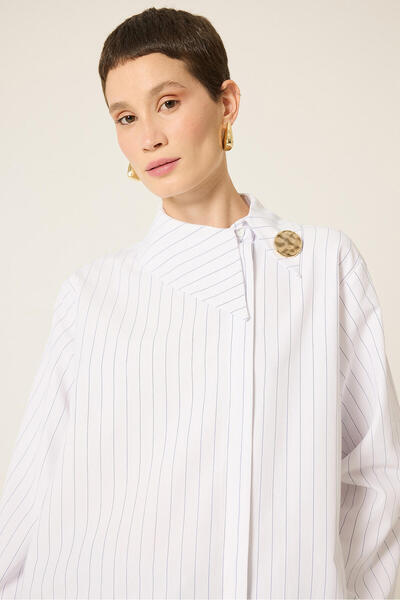 Touché Privé Thin Striped Poplin Shirt