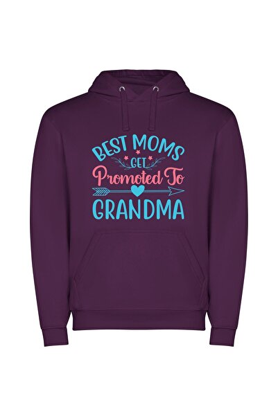 iLovePrints Grandma: Adobe's Best Mom Φούτερ με κουκούλα σε χρώμα Μωβ