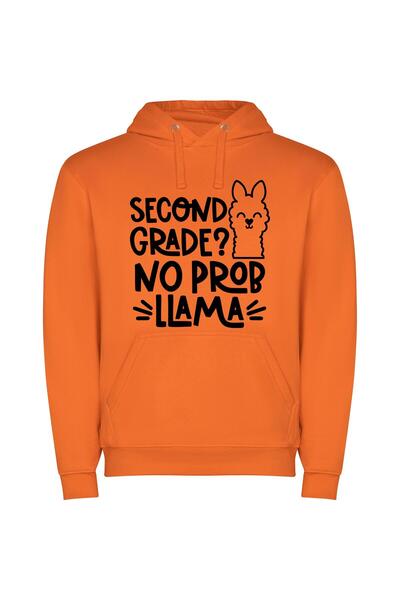 iLovePrints Grade and Llama Chic Φούτερ με κουκούλα σε χρώμα Πορτοκαλί